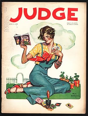 Bild des Verkufers fr Judge 11/1932-Early comic humor mag-Ruth Eastman Good Girl Art cover-Frank Hardy-Reamer Keller-Joseph Morgan-FN- zum Verkauf von DTA Collectibles