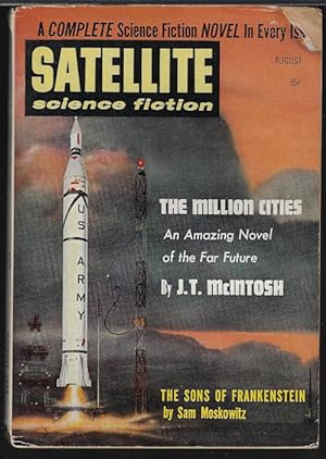 Bild des Verkufers fr SATELLITE Science Fiction: August, Aug. 1958 ("The Million Cities") zum Verkauf von Books from the Crypt