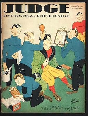 Seller image for Judge 10/25/1930-Early comic humor mag-Comic cover art by Ed Graham-Comic art by-Dr. Seuss-Chon Day-Gardner Rea-VG for sale by DTA Collectibles