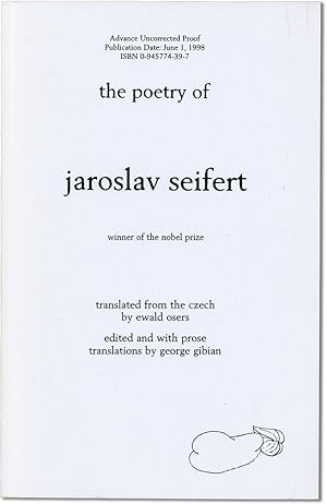 Immagine del venditore per THE POETRY OF JAROSLAV SEIFERT venduto da Lorne Bair Rare Books, ABAA