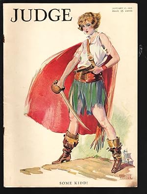 Seller image for Judge 1/17/1925-famous humor comic weekly-Spicy pirate GGA cover by Raymond Thayer-Robert Patterson-Jack Farr-FN- for sale by DTA Collectibles