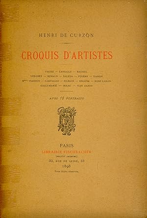 CROQUIS D'ARTISTES : FAURE - LASSALLE - MAUREL - VERGNET - SALÉZA - FUGÈRE - TASKIN - Mmes VIARDO...