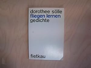 Bild des Verkufers fr Fliegen lernen: Gedichte Gedichte zum Verkauf von Berliner Bchertisch eG