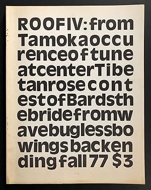 Imagen del vendedor de Roof 4 (Roof IV, 1977) a la venta por Philip Smith, Bookseller