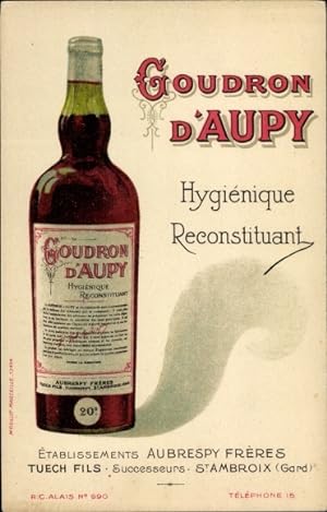 Ansichtskarte / Postkarte St. Ambroix Gard, Reklame, Goudron d'Aupy, Hygienique Reconstituant