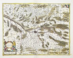 Bild des Verkufers fr "Territorium Argentoratense." - Strassburg Strasbourg carte Rhein Karte map zum Verkauf von Antiquariat Steffen Vlkel GmbH