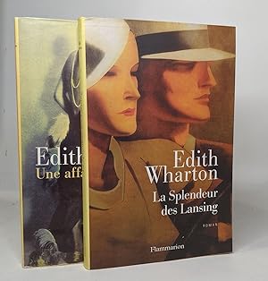 Lot de 2 romans de Edith Wharton: La Splendeur des Lansing / Une affaire de charme