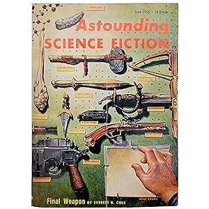 Imagen del vendedor de Astounding Science Fiction Vol. LV, No. 4 [June 1955] featuring Final Weapon, Shock Absorber, The Guardians, Criminal Negligence, As Long as You Wish, The Long Way Home (Part Three of Four).and The Sound of Panting a la venta por Memento Mori Fine and Rare Books