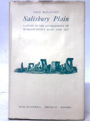 Immagine del venditore per Salisbury Plain: A Study In The Development Of Wordworth's Mind And Art venduto da World of Rare Books