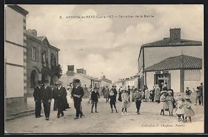 Carte postale Arthon-en-Retz, Carrefour de la Mairie