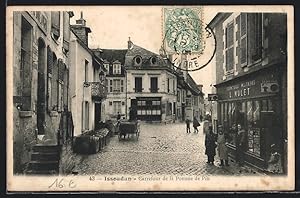 Carte postale Issoudun, Carrefour de la Pomme de Pin