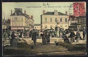 Carte postale Chateauroux, Le Marché au Blé, la Mairie