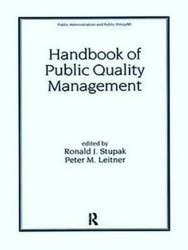 Imagen del vendedor de Handbook of Public Quality Management a la venta por Collectors' Bookstore