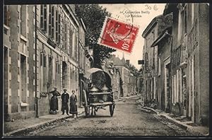 Carte postale Moncontour-de-Poitou, Rue Principale, vue de la rue