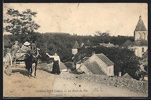 Carte postale Gargilesse, la Route du Pin