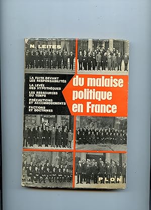 Bild des Verkufers fr DU MALAISE POLITIQUE EN FRANCE zum Verkauf von Librairie CLERC