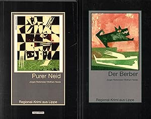 Bild des Verkufers fr zwei Regional-Krimi aus Lippe: 1) Der Berber + 2) Purer Neid. zum Verkauf von Paderbuch e.Kfm. Inh. Ralf R. Eichmann