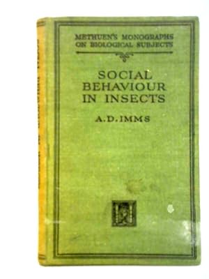 Bild des Verkufers fr Social Behaviour in Insects zum Verkauf von World of Rare Books