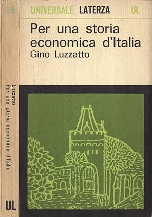 Bild des Verkufers fr Per una storia economica d' Italia zum Verkauf von Biblioteca di Babele