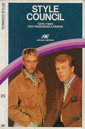 Bild des Verkufers fr Style Council (tutti i testi con traduzione a fronte) zum Verkauf von Biblioteca di Babele