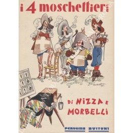 Bild des Verkufers fr I quattro Moschettieri, con illustrazioni di Angelo Bioletto zum Verkauf von Libreria Antiquaria Giulio Cesare di Daniele Corradi