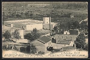 Carte postale Saint-Pierre-de-Boef, Quartier de la Gare et Nouvelle Usine de Tissage