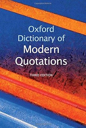 Seller image for Oxford Dictionary of Modern Quotations for sale by WeBuyBooks