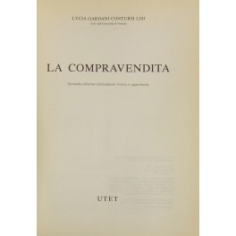 Bild des Verkufers fr La compravendita zum Verkauf von Libreria Antiquaria Giulio Cesare di Daniele Corradi