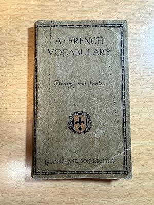 Seller image for A French Vocabulary for sale by Quality Books UK