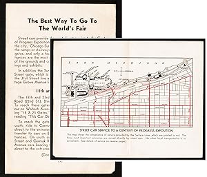 Century of Progress Exposition Street Card Service Flyer. [Chicago World's Fair 1933-34]