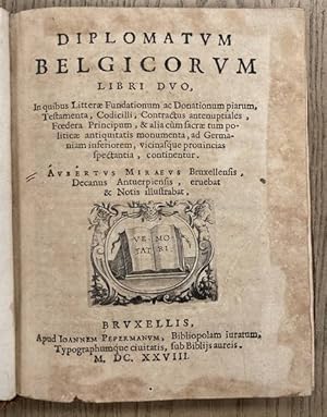 Seller image for Diplomatum Belgicorum libri duo. for sale by Frans Melk Antiquariaat