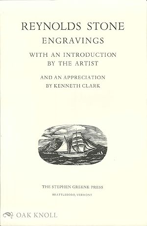 Seller image for Prospectus for REYNOLDS STONE, ENGRAVINGS. WITH AN INTRODUCTION BY THE AUTHOR for sale by Oak Knoll Books, ABAA, ILAB