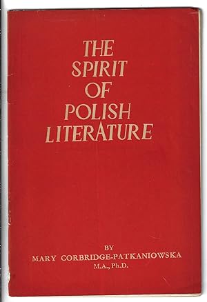 Seller image for The Spirit Of Polish Literature. for sale by Jane & John Kinnaird
