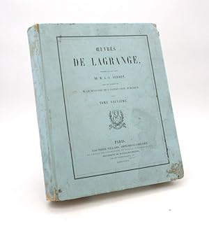 Oeuvres de Lagrange : tome IX seul