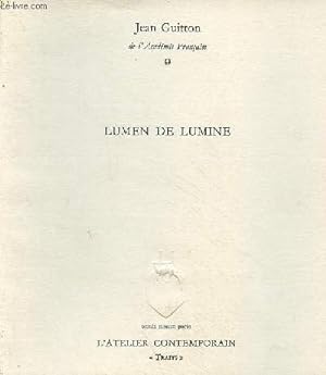 Image du vendeur pour Lumen de Lumine - Collection "traits" - Exemplaire n638 sur verg ivoire 115g. mis en vente par Le-Livre