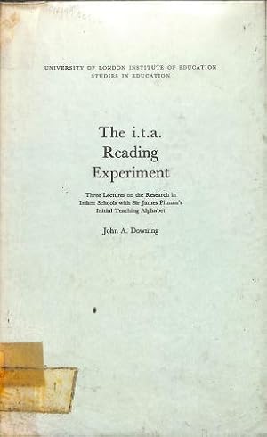 Bild des Verkufers fr The I.T.a. Reading Experiment (Studies in education) zum Verkauf von WeBuyBooks