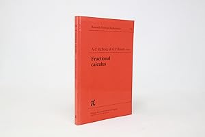 Bild des Verkufers fr Fractional calculus (Research notes in mathematics) zum Verkauf von Daniel Zachariah