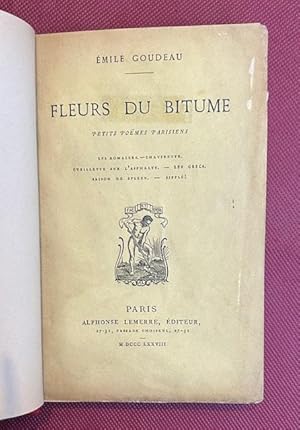 Fleurs du Bitume. Petits poëmes parisiens.