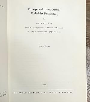 Principles of Direct Current Resistivity Prospecting (1966)