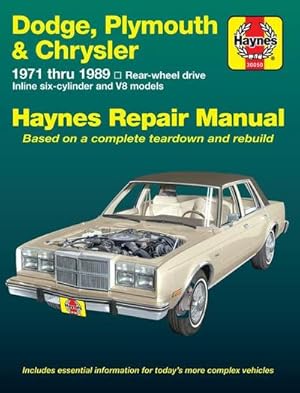 Seller image for Dodge, Plymouth & Chrysler Rear-Wheel Drive 1971-89 for sale by AHA-BUCH GmbH