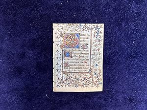 15th c. French (Paris) Book of Hours Leaf