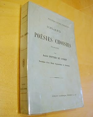 Poésies choisies traduite par André Pottier de Cyprey précédées d'une étude biographique et litté...