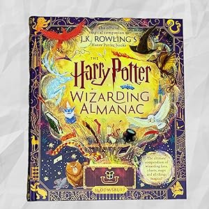 Seller image for The Harry Potter Wizarding Almanac, First Edition, First Printing, J.K. Rowling, Hardback, Bloomsbury 2023, Signed by the illustrators Louise Lockhart and Weitong Mai for sale by Potter Rare Books