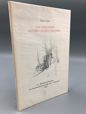 Bild des Verkufers fr Das Christkind aus den groen Wldern. Mit einer Wrdigung des Dichters von Max Wehrli. Auswahl und Einleitung von Ulrich Gut. Zeichnungen von Roland Thalmann. 31. Weihnachtsbchlein der Buchdruckereien Stfa AG + Kstnacht 1983 zum Verkauf von Antiquariat an der Linie 3