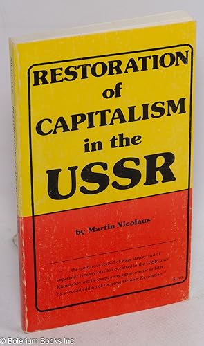 Seller image for Restoration of capitalism in the USSR for sale by Bolerium Books Inc.