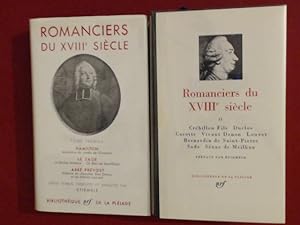 Romanciers du XVIIIe siècle (siecle) (complete in 2 volumes). Textes établis, présentés et annoté...