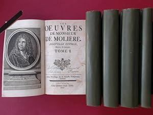 Les Oeuvres de Monsieur de Moliere (incomplete in 5 volumes, volume 4 is missing).