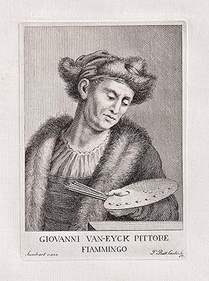 Immagine del venditore per "Giovanni van-Eyck pittore fiammingo" - Jan van Eyck (c.1390-1441) Flemish painter Maler Portrait venduto da Antiquariat Steffen Vlkel GmbH