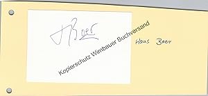 Seller image for Original Autogramm Jrgen Lohmanns & Hans Boer Racing Driver /// Autograph signiert signed signee for sale by Antiquariat im Kaiserviertel | Wimbauer Buchversand