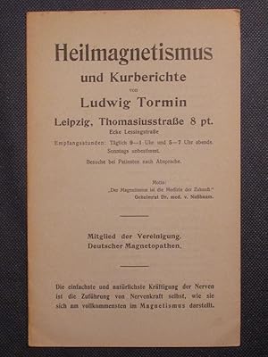 Seller image for Heilmagnetismus und Kurberichte for sale by Das Konversations-Lexikon